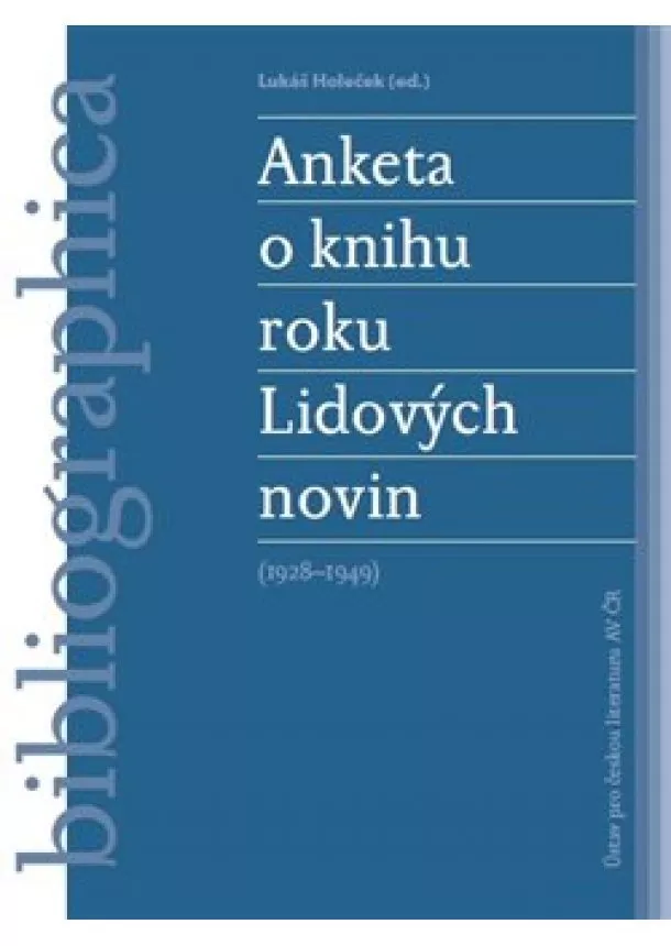 Lukáš Holeček - Anketa o knihu roku Lidových novin - 1928 - 1949