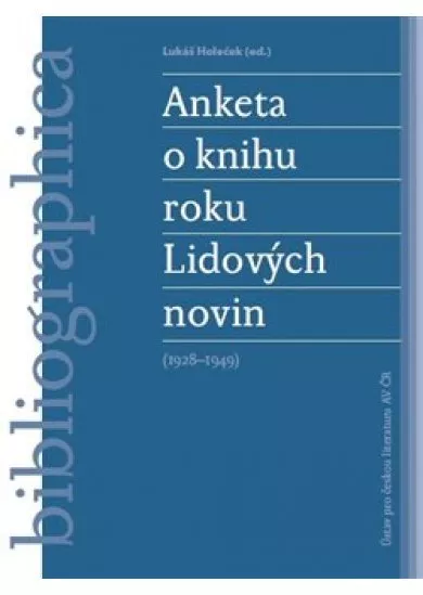 Anketa o knihu roku Lidových novin - 1928 - 1949