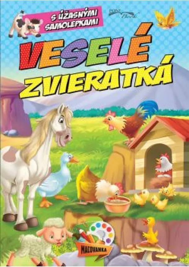 Veselé zvieratká - s úžasnými samolepkami