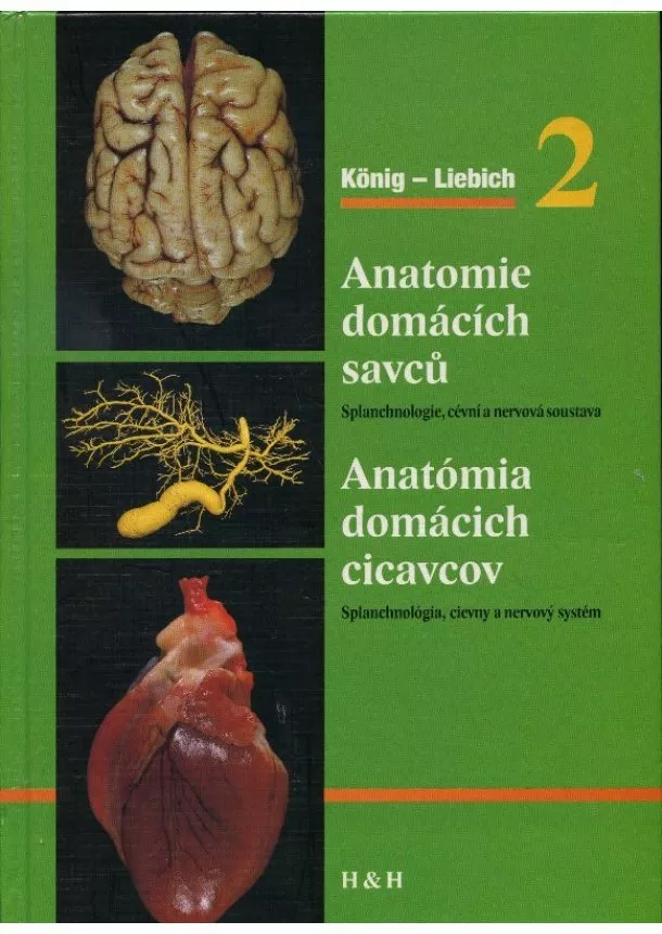 H.E. König - Anatomie domácích savců 2 / Anatómia domácich cicavcov 2 - Splanchnológia, obehový a nervový systém