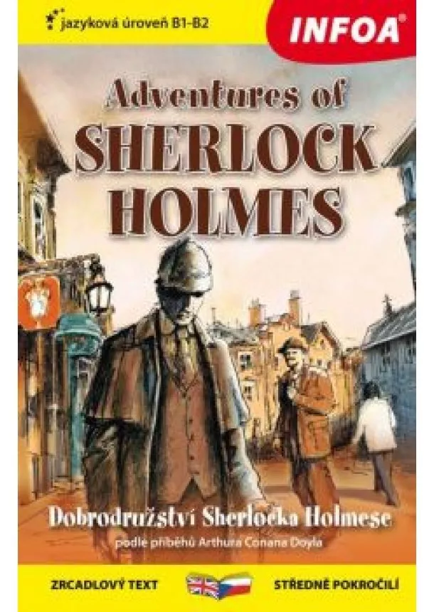 podle A.C. Doyla - Zrcadlová četba - Adventures of Sherlock Holmes /B1-B2/