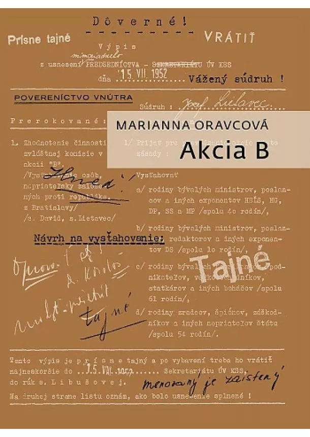 Marianna Oravcová - Akcia B