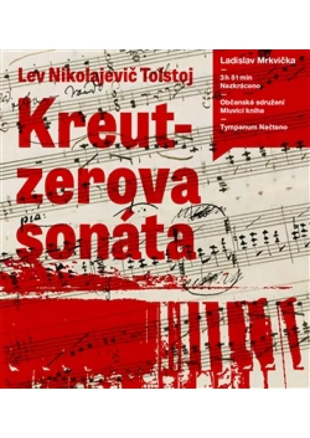 Lev Nikolajevič Tolstoj - Kreutzerova sonáta (Audio na CD)