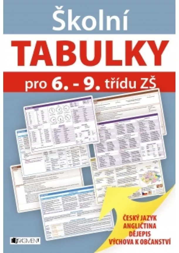 ŽKV - Školní TABULKY pro 6.-9. třídu ZŠ (humanitní předměty)