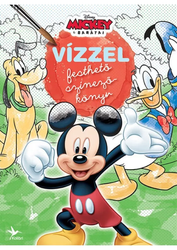 Foglalkoztató - Vízzel festhető színezőkönyv: Mickey egér és barátai