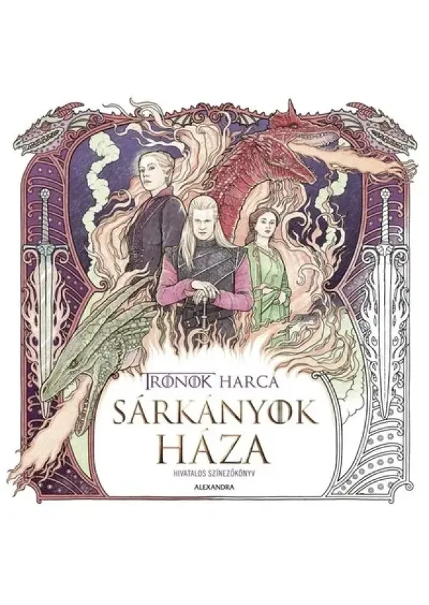 Sárkányok háza - Hivatalos színezőkönyv