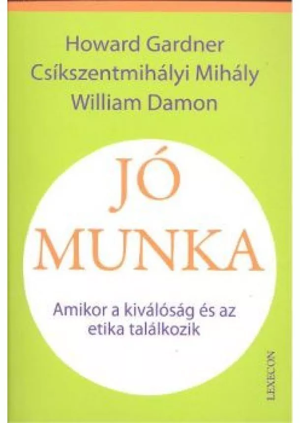 HOWARD GARDNER - JÓ MUNKA