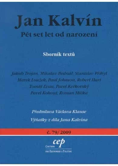 Jan Kalvín - Pět set let od narození