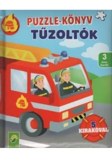 Puzzle könyv: Tűzoltók - 5 kirakóval