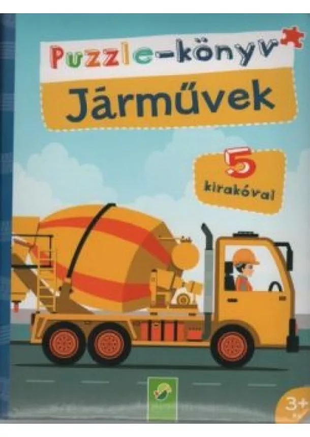 Puzzle-Könyv - Puzzle-könyv: Járművek - 5 kirakóval