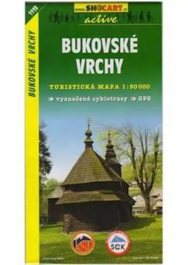 Bukovské vrchy turistická mapa 1:50 000 tmč 1119