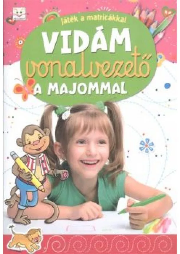 Joanna Kuryjak - Vidám vonalvezető a majommal /Játék a matricákkal