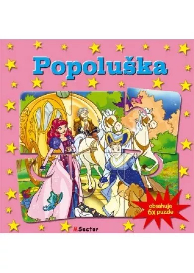 Popoluška-6x puzzle - Obsahuje 6x puzzle