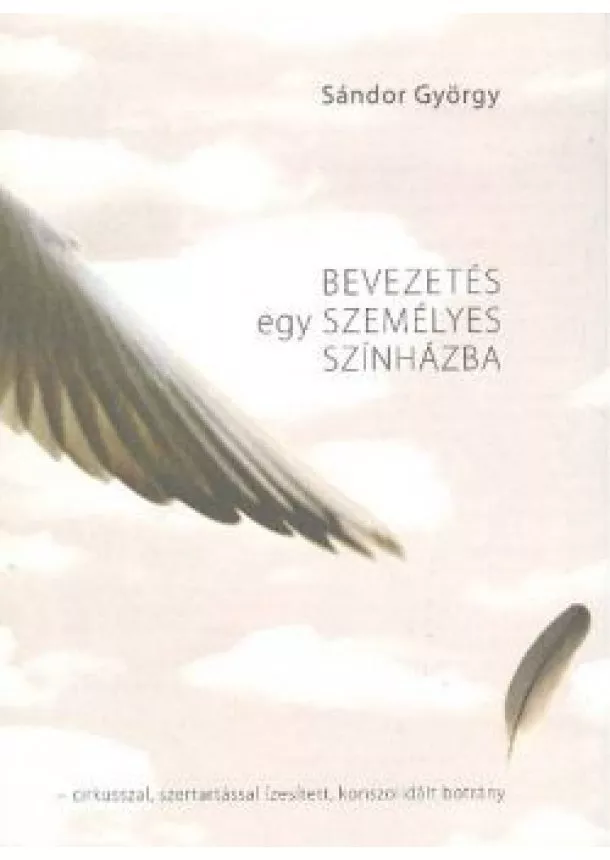 Sándor György - BEVEZETÉS EGY SZEMÉLYES SZÍNHÁZBA