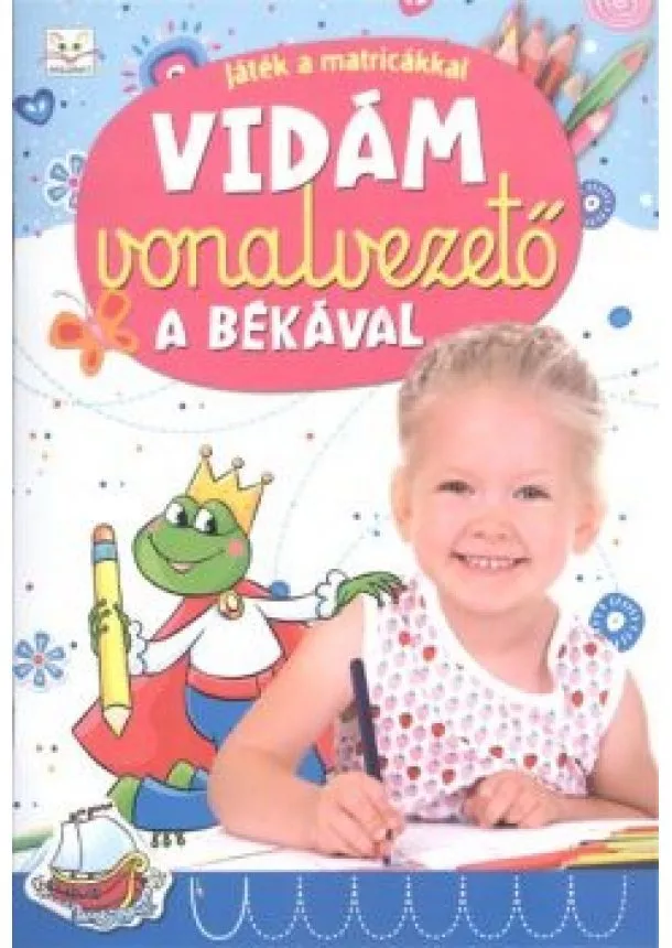 Joanna Kuryjak - Vidám vonalvezető a békával /Játék a matricákkal