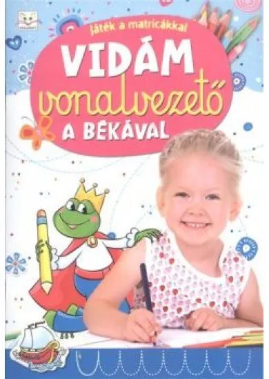 Vidám vonalvezető a békával /Játék a matricákkal