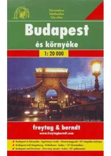 Budapest és környéke mapa mesta 1:20 000