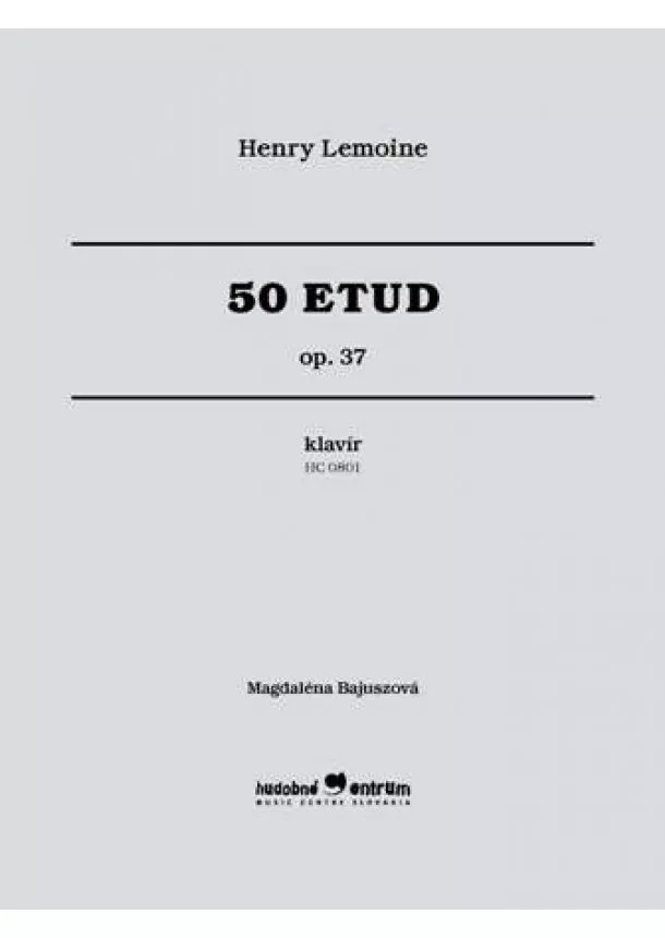 Henry Lemoine - 50 etud - op.37