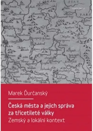 Česká města a jejich správa za třicetile