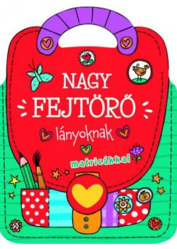 Foglalkoztató - Nagy fejtörő - lányoknak matricákkal