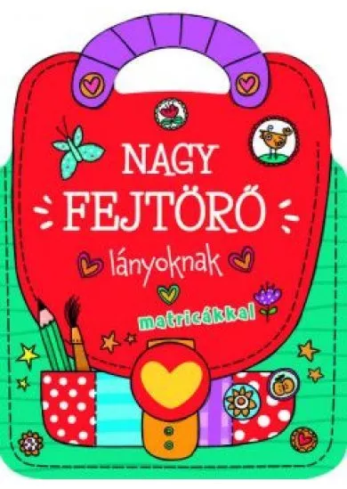 Nagy fejtörő - lányoknak matricákkal