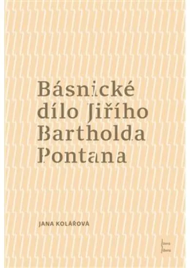 Básnické dílo Jiřího Bartholda Pontana