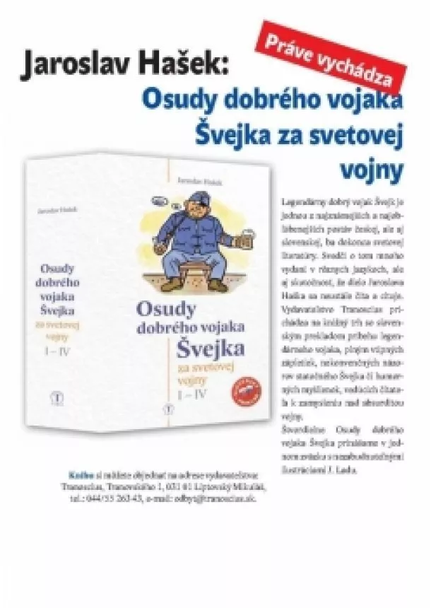 Jaroslav Hašek - Osudy dobrého vojaka Švejka za svetovej vojny