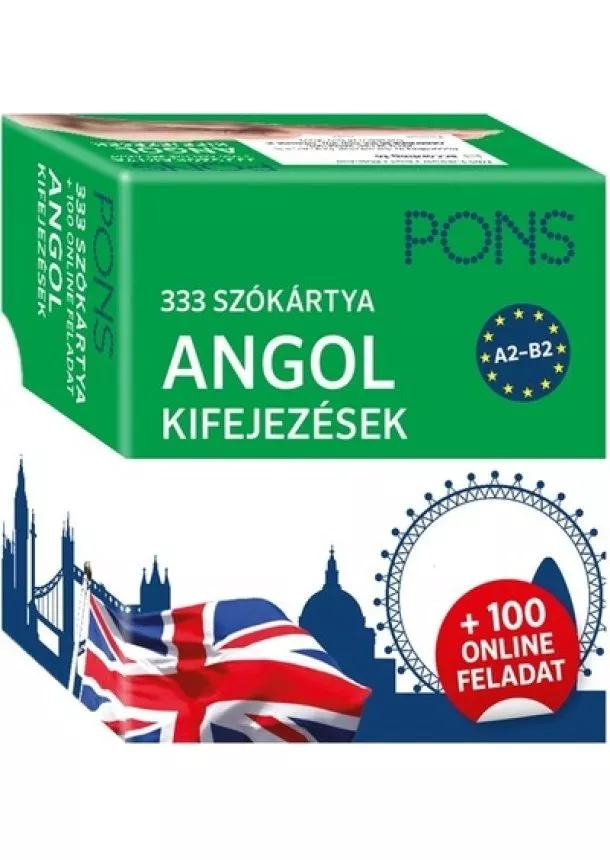 Eff Balázs - PONS 333 szókártya Angol kifejezések + 100 online feladat - Újrakezdő és haladó nyelvtanulóknak