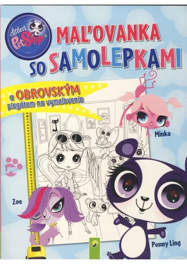 autor neuvedený - Littlest Pet Shop - Maľovanka so samolepkami