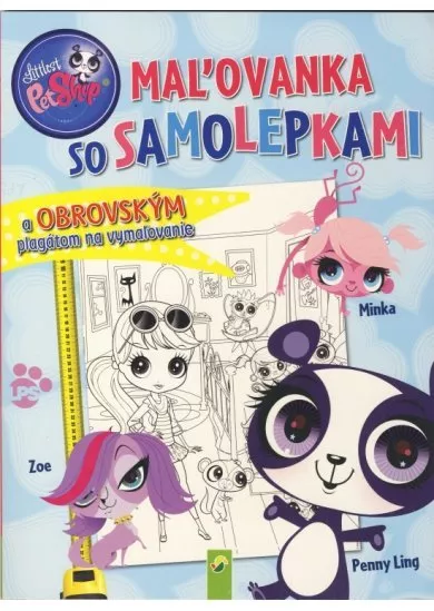 Littlest Pet Shop - Maľovanka so samolepkami