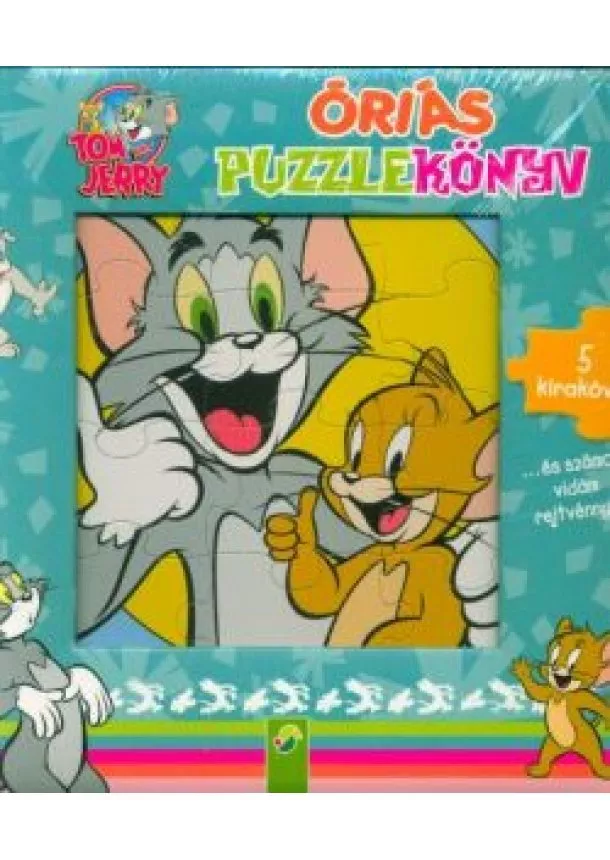 Puzzle-Könyv - Tom és Jerry: óriás puzzlekönyv /5 kirakóval . . . és számos vidám rejtvénnyel