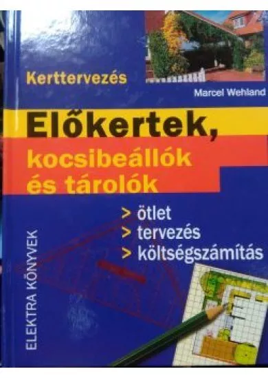 Előkertek, kocsibeállók és járdák 