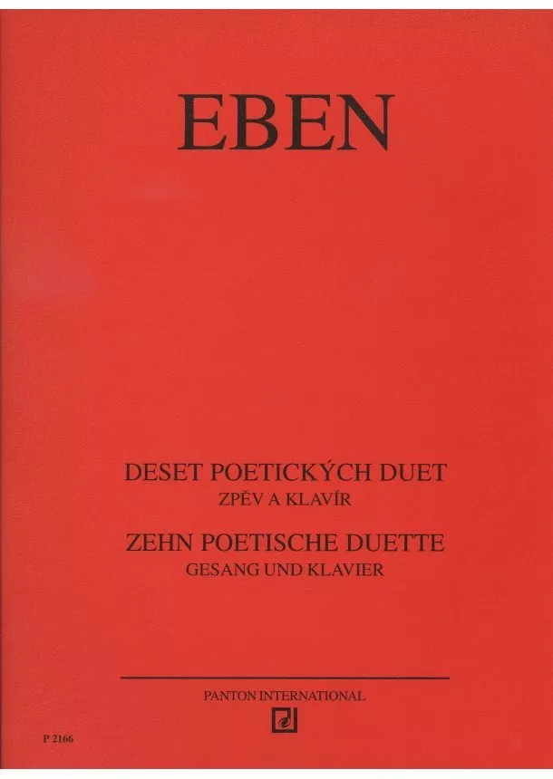 Petr Eben - Deset poetických duet - zpěv a klavír