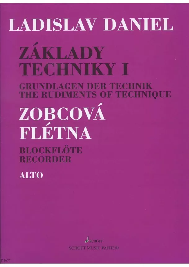 LAdislav daniel - Základy techniky I - zobcová flétna / alto