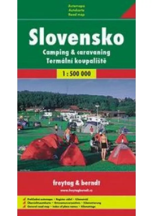 Kolektív - Slovensko   - kemping a karavaning 1:500 000