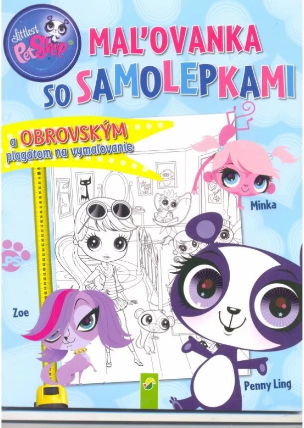 autor neuvedený - Littlest Pet Shop - Maľovanka so samolepkami