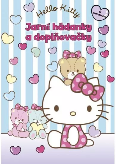 Hello Kitty - Jarní hádanky a doplňovačky + samolepky