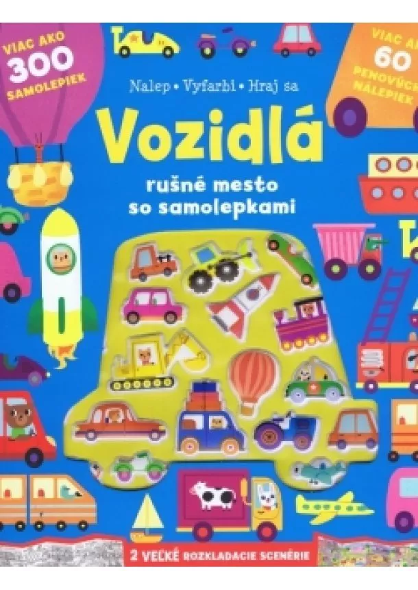 autor neuvedený - Vozidlá rušné mesto so samolepkami