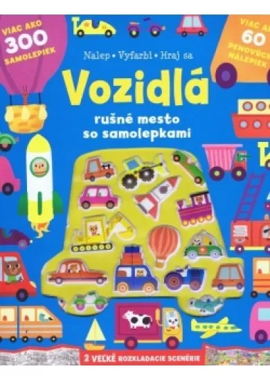 Vozidlá rušné mesto so samolepkami