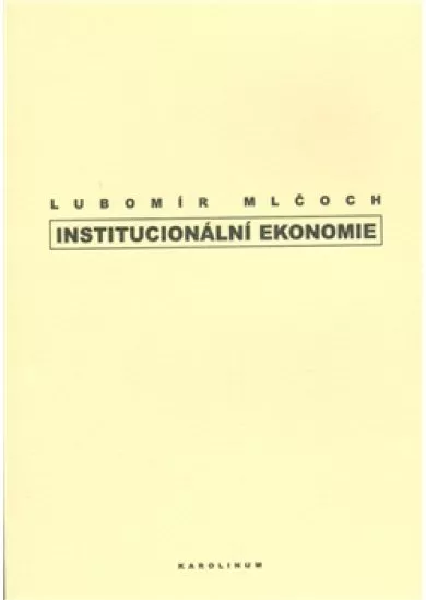 Institucionální ekonomie