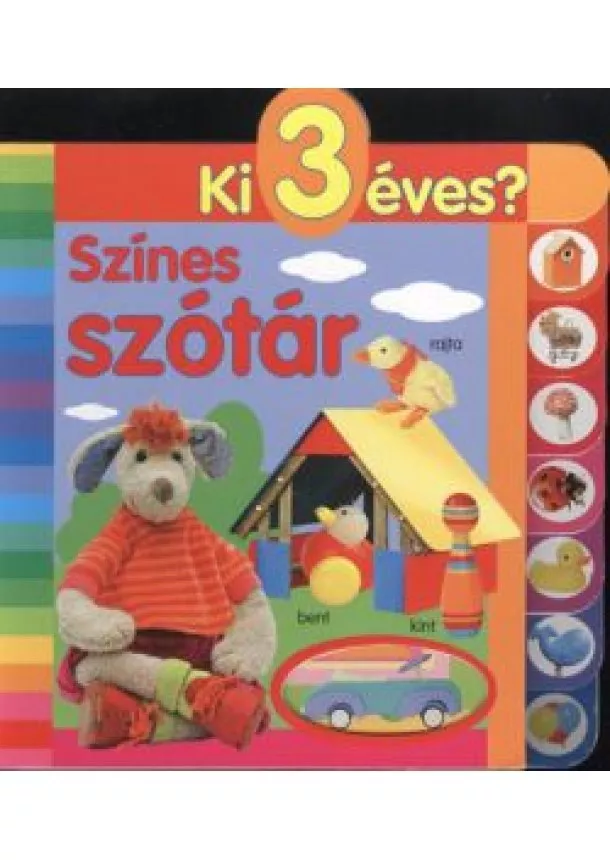 Képeskönyv - SZÍNES SZÓTÁR /KI 3 ÉVES?