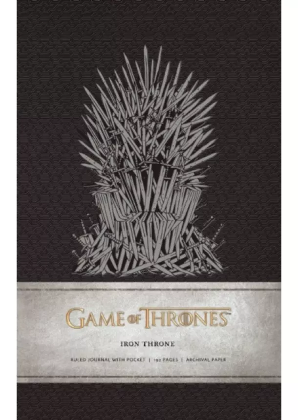 . HBO - Game of Thrones  Iron Throne Hardcover Ruled Journal