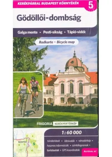 Gödöllői-dombság kerékpártérkép - Galga mente - Pesti-síkság - Tápió-vidék