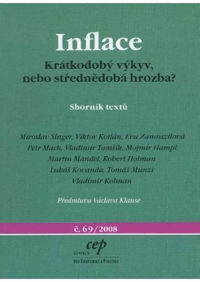 Inflace - Krátkodobý výkyv nebo střednědobá hrozba ?