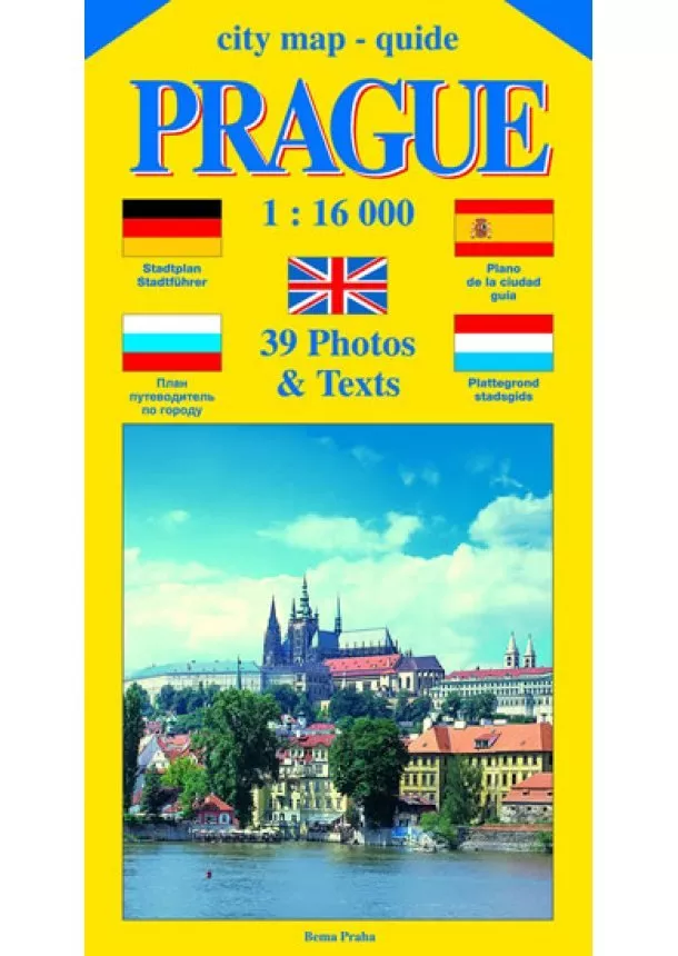 Jiří Beneš - City map - guide PRAGUE 1:16 000 (angličtina, němčina, ruština, španělština, holandština)