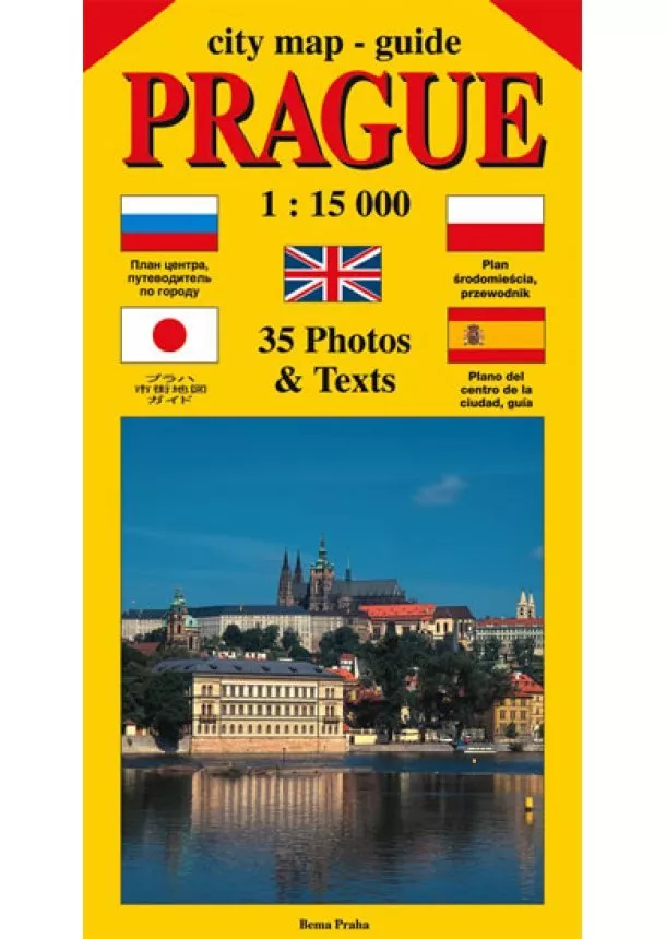 Jiří Beneš - City map - guide PRAGUE 1:15 000 (angličtina, ruština, španělština, polština, japonština)