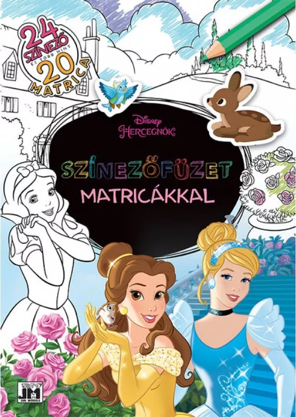 Disney Foglalkoztató - Színezőfüzet matricákkal - Disney-hercegnők