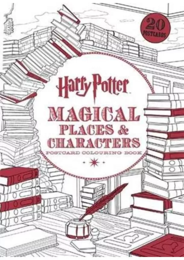  Warner Brothers - Harry Potter Magical Places & Characters Postcard Colouring Book : 20 Postcards to Colour