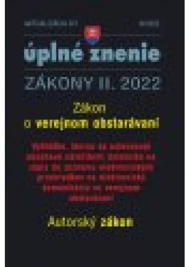 Aktualizácia II/1 / 2022 - Verejné obstarávanie