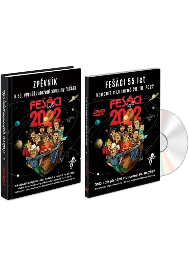 Fešáci 55 let - Zpěvník + DVD